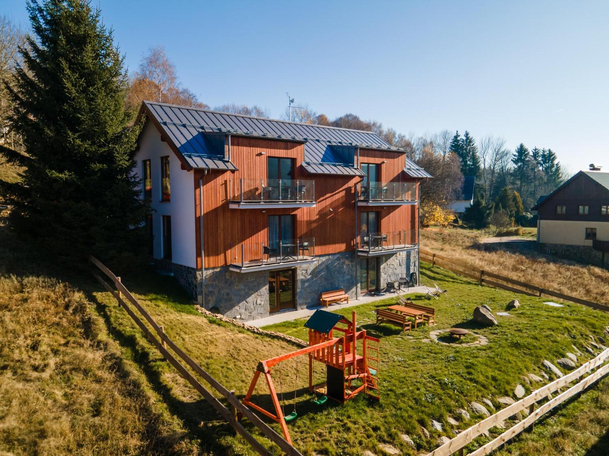Chata Smrcka Železná Ruda Esterno foto